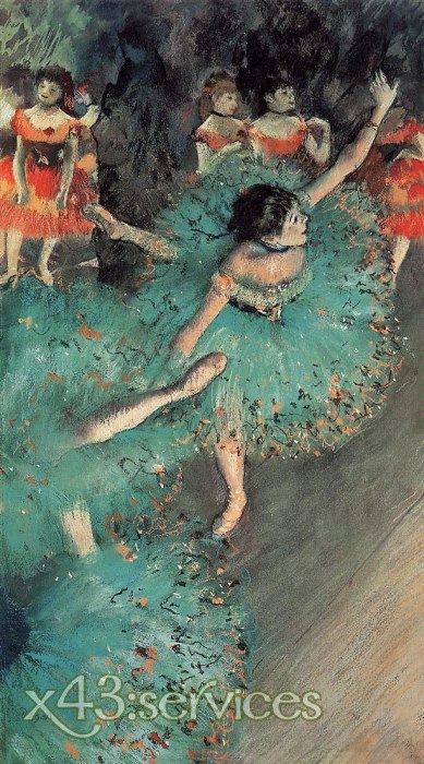 Edgar Degas - Die Gruene Taenzerin